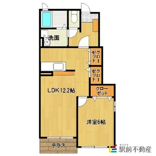 福岡県筑後市大字蔵数【アパート】の間取り