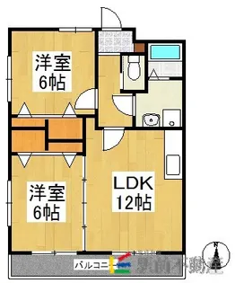 サザンリンクス【302号室】の間取り