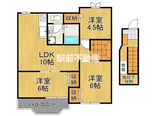 クレストールD【203号室】の間取り