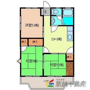 KEN HOUSE【205号室】の間取り