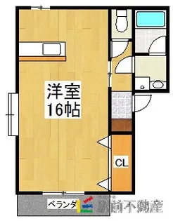 コンフォート長牟田【202号室】の間取り