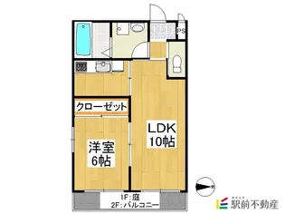 ロイヤルマンション美男川 別館雅【1A号室】の間取り