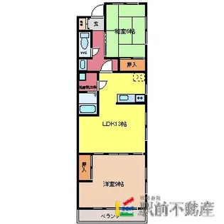 メゾン菊水【4B号室】の間取り