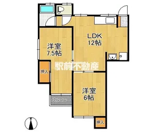 永江コーポ3【2階】の間取り