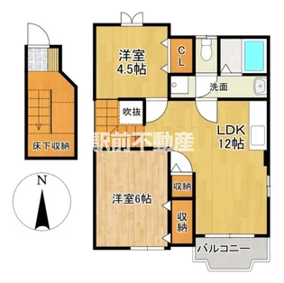 サンルート白川【202号室】の間取り