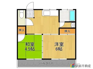 三池コーポ【2号室】の間取り