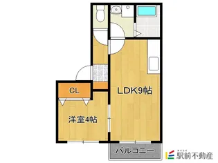 エーデルハイム【102号室】の間取り