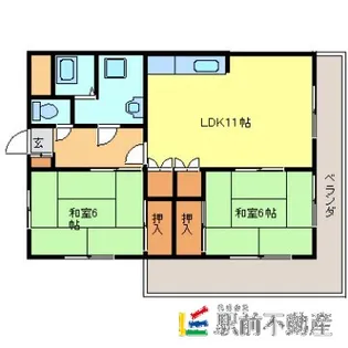 Eハイム本町【501号室】の間取り