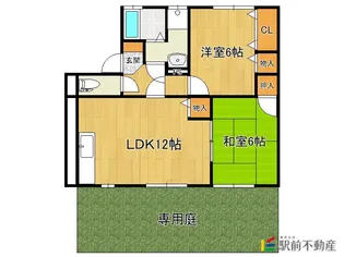 福岡県みやま市瀬高町下庄【アパート】の間取り