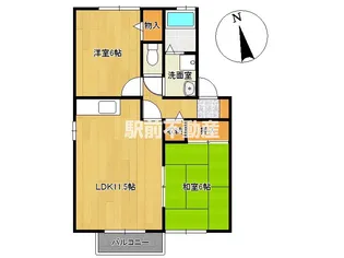 SUNセジュール A棟【2階】の間取り