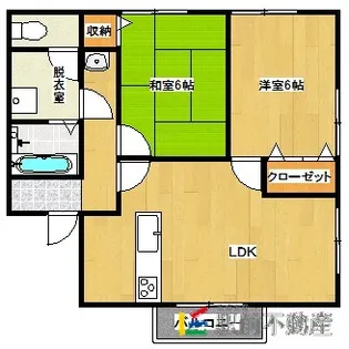 コーポラテッド久恵【101号室】の間取り