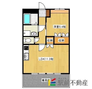 リバーサイドコスモスⅠ【102号室】の間取り