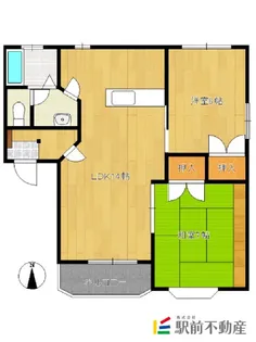 ハニーハイツ【B201号室】の間取り