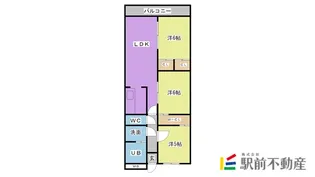 マリモⅡBLD【102号室】の間取り