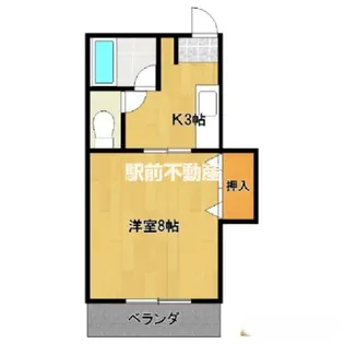 1Kの間取り画像