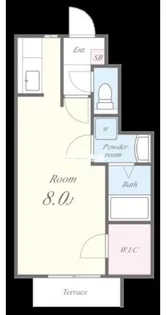 パークサイド船小屋【102号室】の間取り