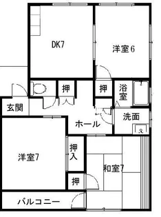 壱番館【202号室】の間取り