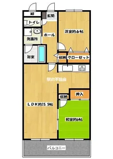 福岡県久留米市三潴町西牟田【マンション】の間取り