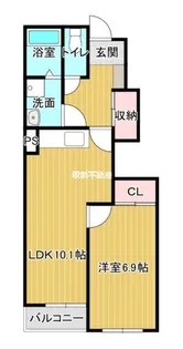グリーンアース【105号室】の間取り