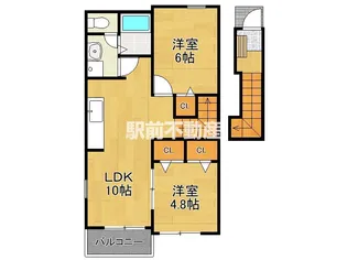 ポラリス弐番館【202号室】の間取り