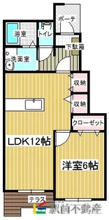 フルーブ・レゾネートH棟【102号室】の間取り