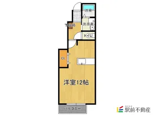 すいふようA棟【101号室】の間取り