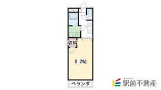 サンヒルズ東蒲池【101号室】の間取り