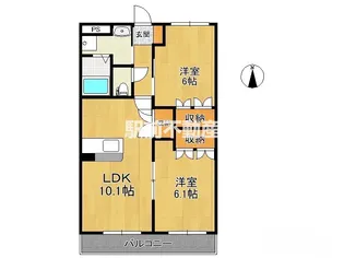 グランチェスタyamato【105号室】の間取り