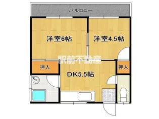 歴木コーポ【202号室】の間取り