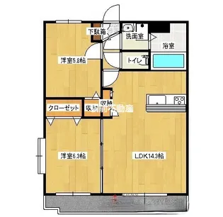 サンライズみやま【202号室】の間取り