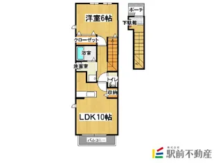 すいふようA棟【204号室】の間取り