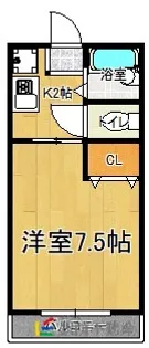 水野ハイツ【B201号室】の間取り