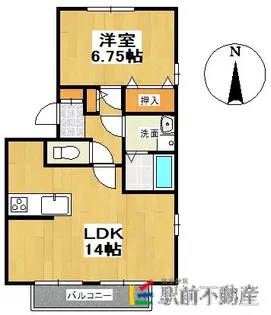 ヴァンクールC棟【116号室】の間取り