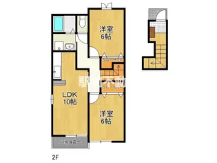 福岡県大川市大字榎津【アパート】の間取り