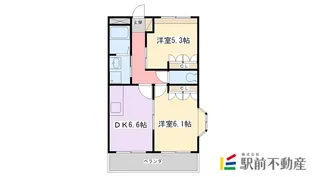 サンフォレスト【105号室】の間取り