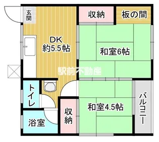 吉野コーポ【101号室】の間取り