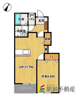 アンジュ【103号室】の間取り