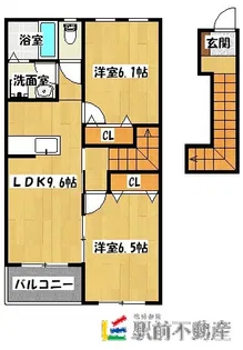 グラデヴォーレ【201号室】の間取り