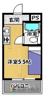 柿園ハイツ【6011号室】の間取り