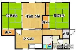 福岡県大牟田市大字草木【一戸建】の間取り