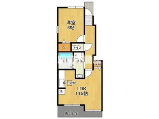 福岡県大牟田市宮部【アパート】の間取り