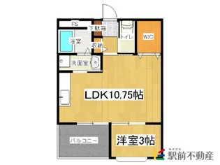 ラウトSentosa輝【410号室】の間取り