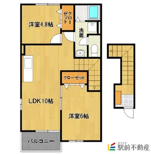 エルミタージュ弐番館【201号室】の間取り