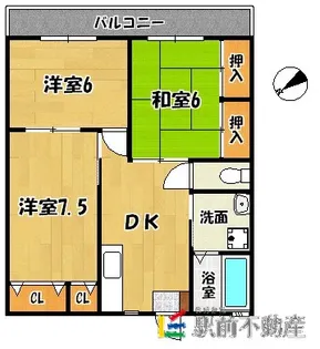 ハイツタダクマⅠ【303号室】の間取り