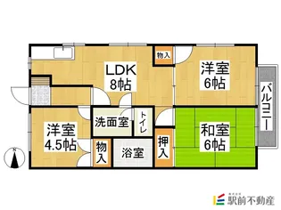 隈本ハイツ【202号室】の間取り