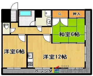 ウィング本町【505号室】の間取り