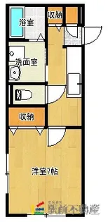 アムール松福園B棟【102号室】の間取り