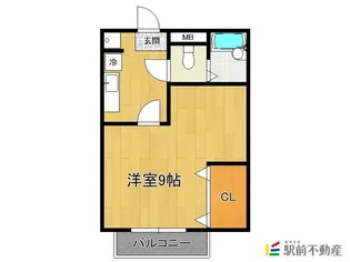 コーポNAO【106号室】の間取り