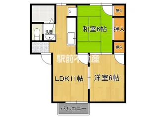 フワール白金【1階】の間取り