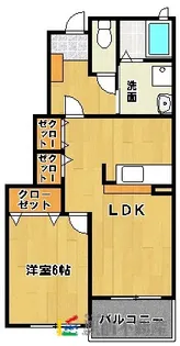 ジェネシスⅠ【102号室】の間取り